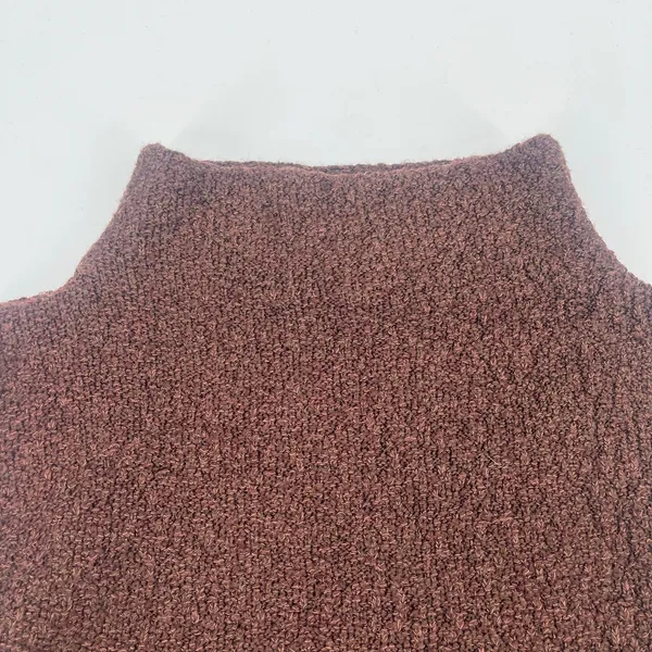 Vintage Retango Y2K Cropped Mockneck Womens Boucle Top Sz L Grunge Sleeveless - Image 3