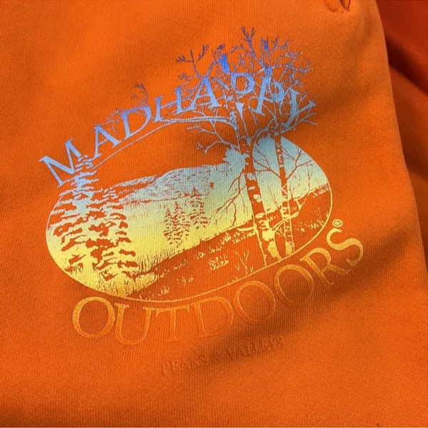 Madhappy Outdoors Heritage Sweatpants Orange Ombre Loungewear Casual NWT - Image 3