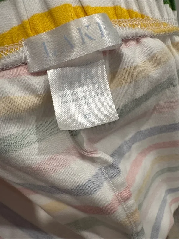 Lake Pajamas shorts rainbow striped Maisonette size XS - Image 6