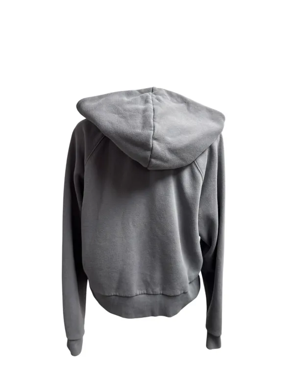 Vuori Restore Half 1/2 Zip Hoodie Fleece Sweatshirt Long Sleeve Gray Blue Medium - Image 4