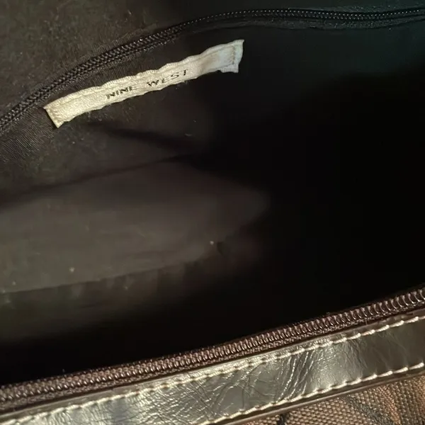 Nine West Brown Patterned Handbag - Image 7