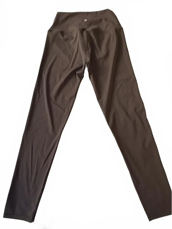 Lululemon Brown Matching Activewear Set Zip Jacket and High-Waist Leggings Size - Image 11