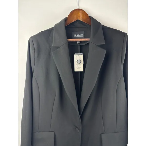 Women’s Eloquii Size 18 Black Suit Jacket - Image 2