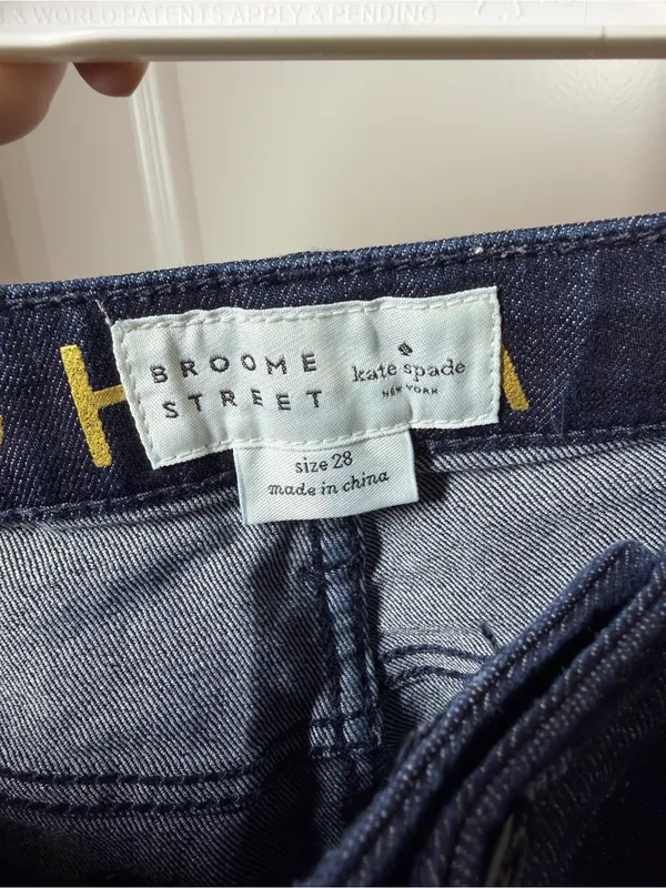 Kate Spade Broome Street Dark Wash Straight Leg Crop Jeans - Image 7