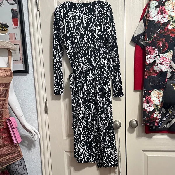 Diane‎ Von Furstenberg DVF x Target Sea Spots Midi Wrap Dress Minimalist Chic - Image 3