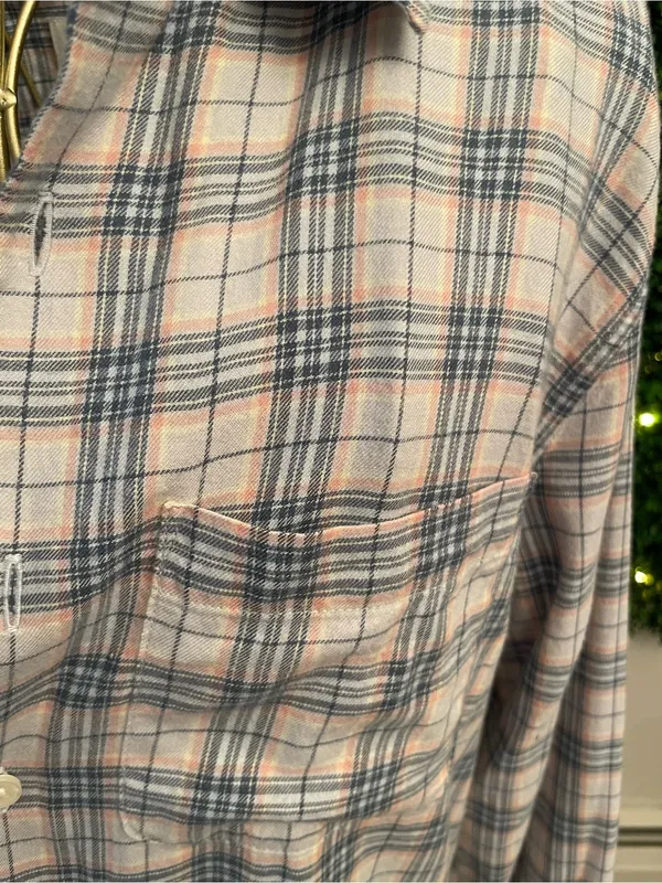 🛒Women’s Abercrombie & Fitch Plaid Button-Down Shirt - Blue & Pink - Image 3