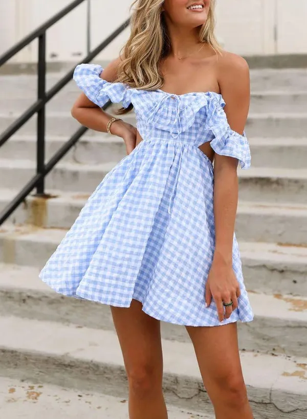 These Three Boutique Blue Easter Dress - Image 2