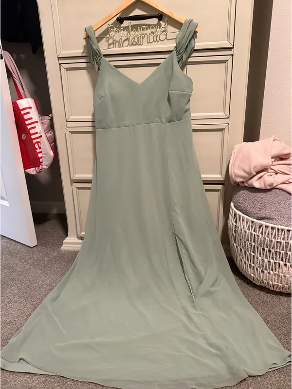 Birdy Grey Devin Convertible Dress Chiffon sage - Image 5