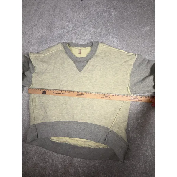 Free People FP Movement‎ Start Up Pullover Womens Xs Gray Sweatshirt Oversized - Image 8