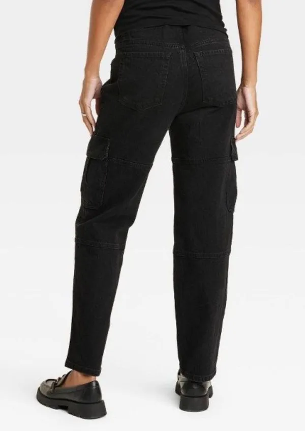 Over Belly 90's Straight Maternity Jeans - Isabel Maternity by Ingrid & Isabel - Image 2