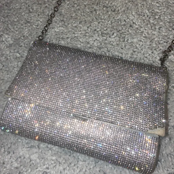 Silver Sparkly Evening Bag - Image 2