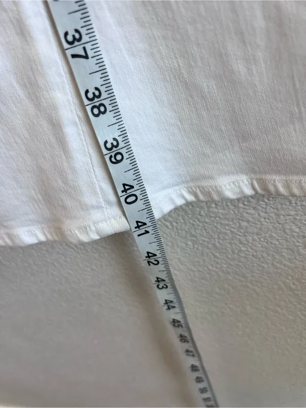 NWT 7 For All Mankind Women's Tailorless Dojo in Slim Illusion White 29 - Image 12