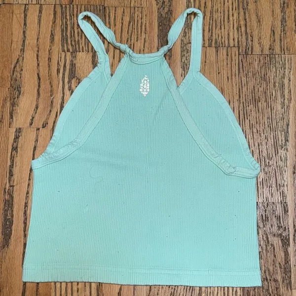 FP MOVEMENTS BY FREE PEOPLE Happiness Runs Crop Top Tank Pistachio Green‎ M/L - Image 2