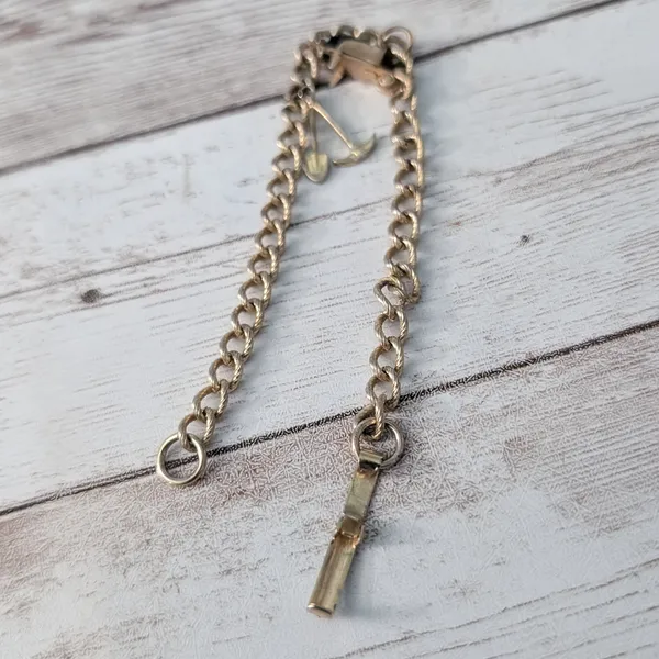 Vintage Bracelet - Gold Tone with Gardening Charms - Tarnished - Image 6