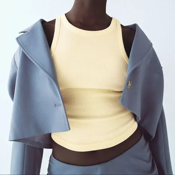✨ HP✨Zara Ribbed Crop Top✨ - Image 3