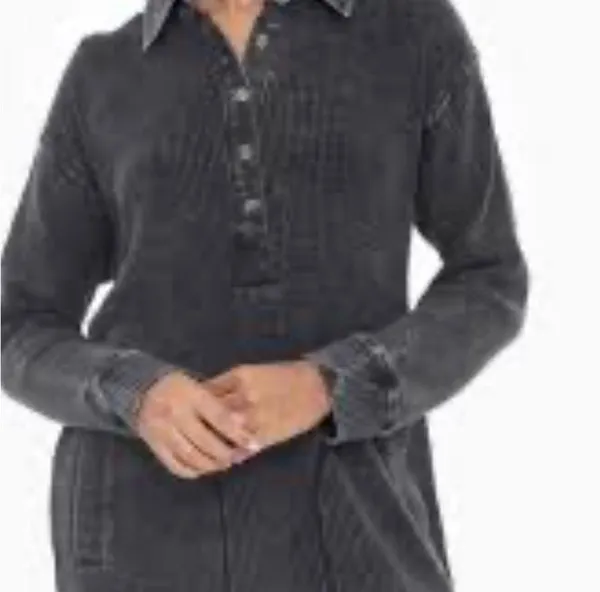 Boutique Lelis Collection Women’s Button Up long sleeve romper gauze Large - Image 7