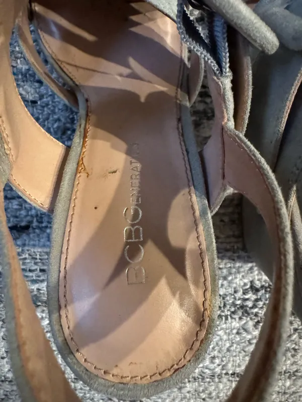 BCBGeneration Grey Suede Heels - Image 6