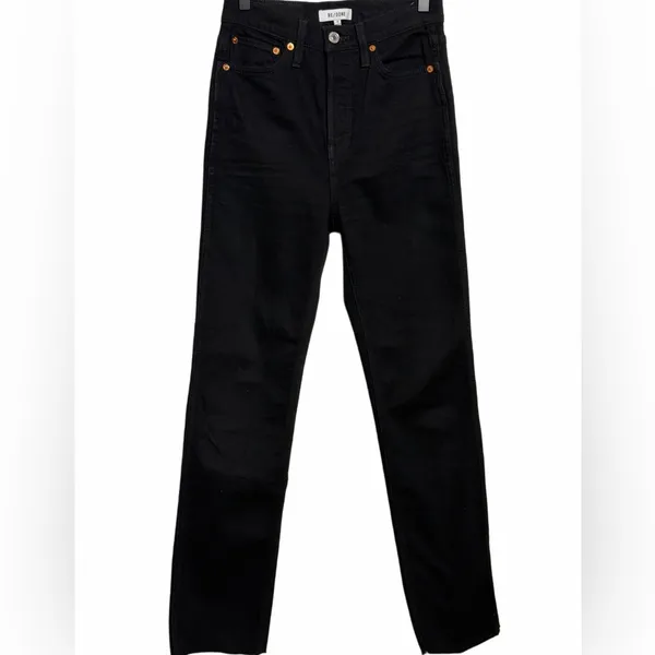 RE/DONE Black Straight Black Jet Jeans - Image 3
