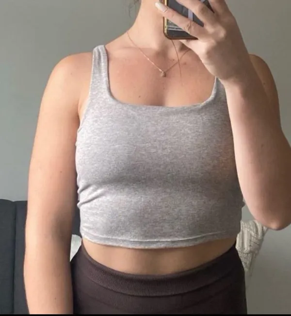Tan Workout tank Gray Size XS - Image 2