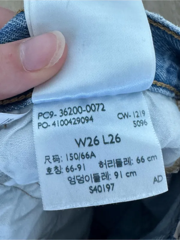Levi’s Light Blue Distressed Straight-Leg Jeans - Image 5