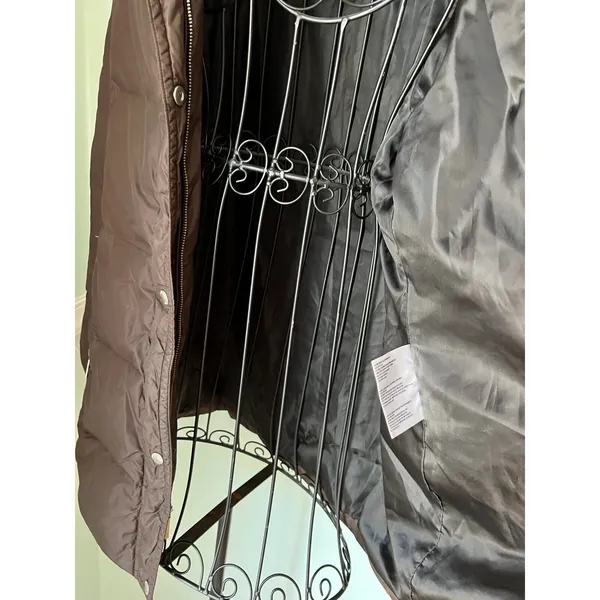 Michael‎ Kors Brown Down Filled Full Zip Warm coat Size Large - Image 6