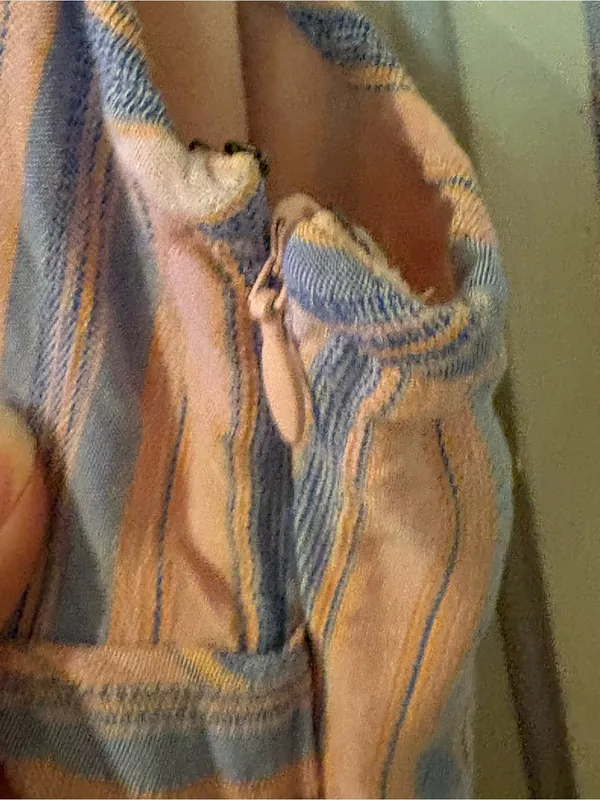 PAIGE Pink and Blue Striped Tie-Shoulder Maxi Dress - Image 5