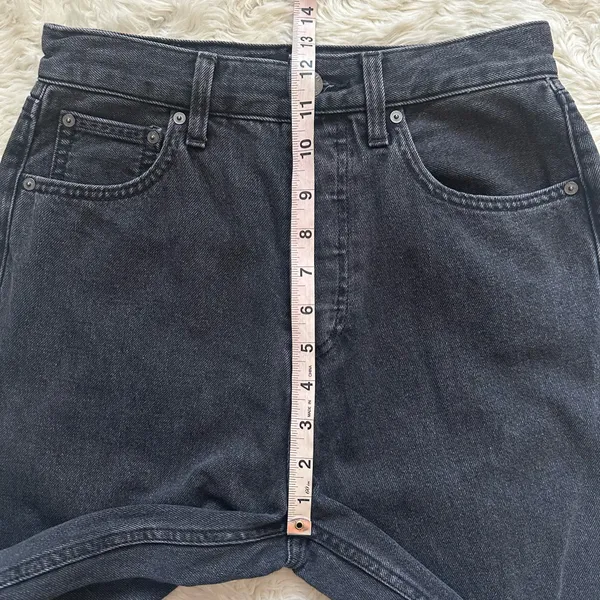 Aritzia Denim Forum Jeans The '90s Joni Hi-rise Loose Jean Black Sz 25 - Image 11