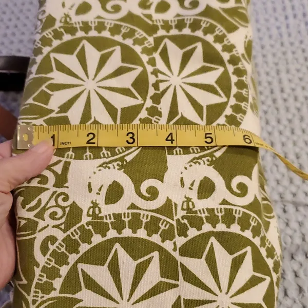 Adorable Green and Cream Cloth Bag (#8) - Image 6