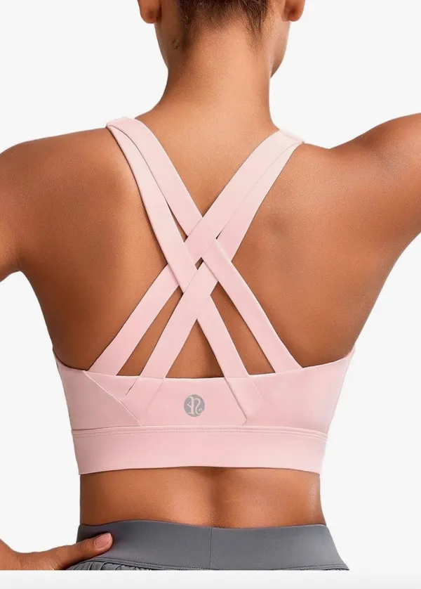 Pink Sports Bra Size M - Image 2