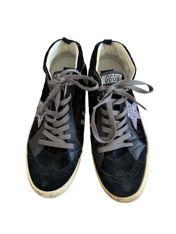 GOLDEN GOOSE Women’s Midstar Black Sneakers Size 40 - US 10 - Image 4