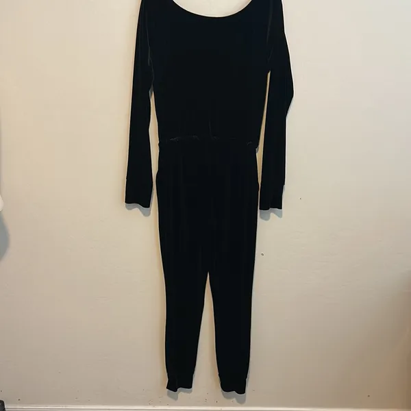Material girl active medium‎ velvet jumpsuit - Image 5