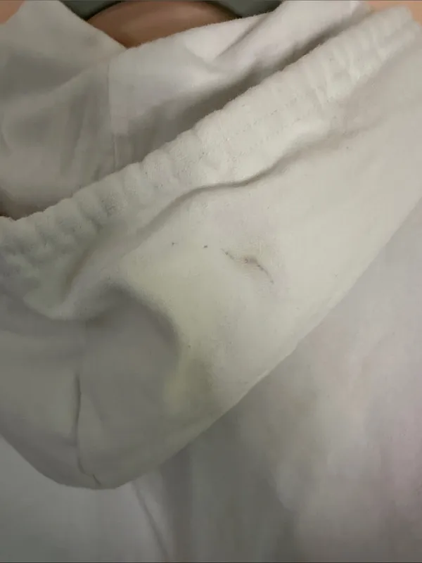 Garage White Cropped Zip Hoodie with Hood - Image 6