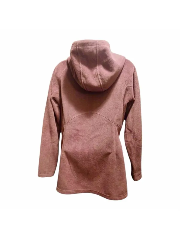 Columbia Women's Hooded Fleece Jacket Maroon Size M INV553 - Image 3
