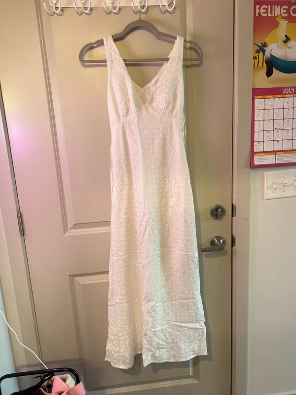 Princess Polly Maxi Eyelet Nellie Cotton Dress White 4 - Image 2
