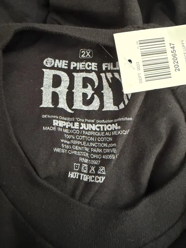 Ripple Junction Monkey D. Luffy Graphic Tee - Black - Image 4