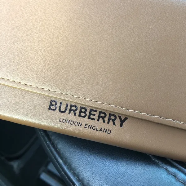 Burberry Leather Sunglass Case Eyeglass Foldover Magnetic Closure Brown - Image 5