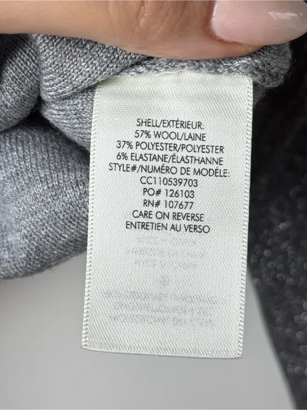 Alice + Olivia Ciara Silver Metallic Cropped Sweater Top Size Small Glam Y2K - Image 7