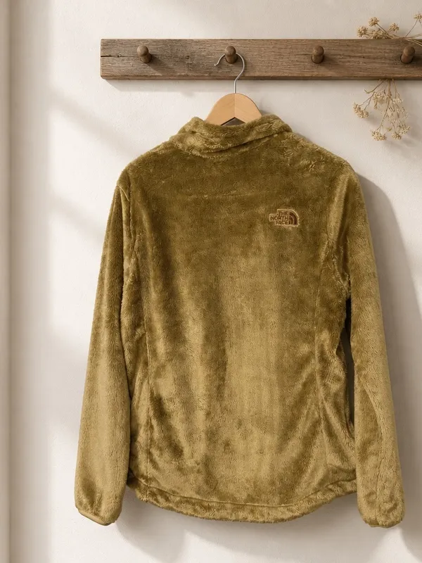 The North Face Gold Plush Full-Zip Teddy Jacket - Image 4
