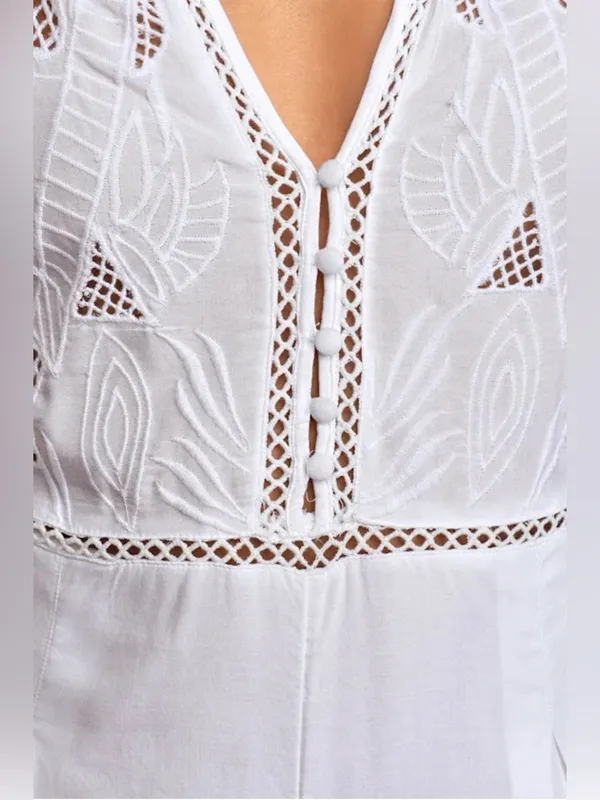 O’Neill Ryana Embroidered Long Sleeve Romper - Image 4