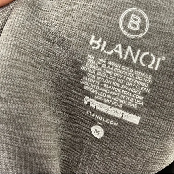 Blanqi Maternity Grey Ribbed Moto Lowrise Full Length Womens Leggings Womens M - Image 8