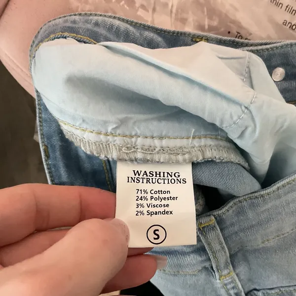 NWT EMMIOL Womens Light Wash Wide‎ Leg Jeans Size Small - Image 6