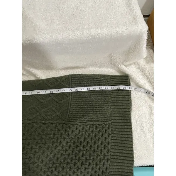 American Eagle Womens Solid Pullover Sweater Green S - Image 6