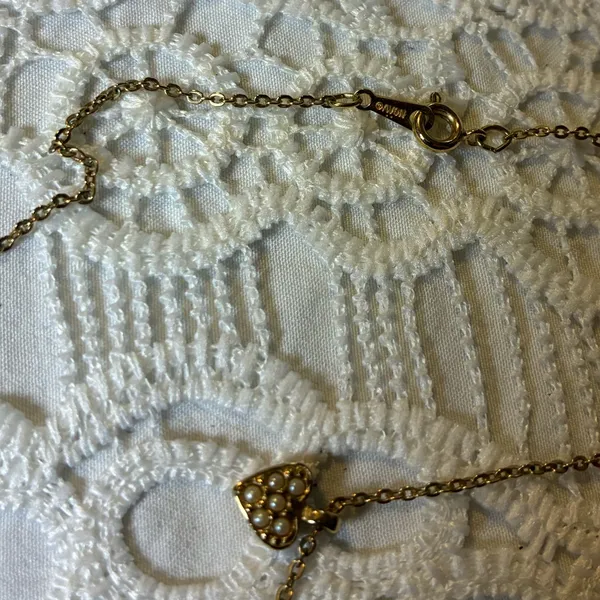 Dainty Gold Heart Avon Pendant Necklace - Image 4