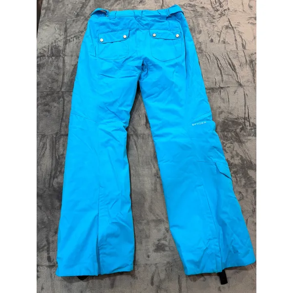 Spyder Ski Pants Womens Blue Primaloft Insulated Snow Trousers Size 8 - Image 2