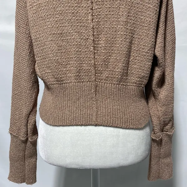 Abercrombie & Fitch Button Front V-Neck Cardigan Sweater Light Brown Size Small - Image 15