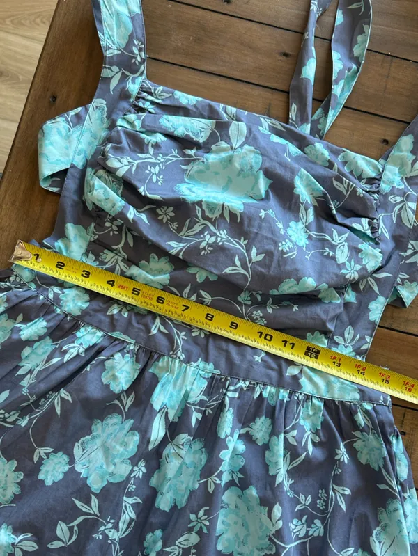 NWT Free People Meet Me in Maui Blue Purple Floral Mini Dress L - Image 13