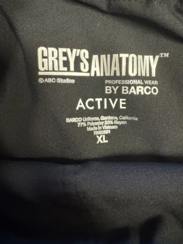 Grey’s Anatomy Active Scrub Pants • Black • XL • EUC - Image 4