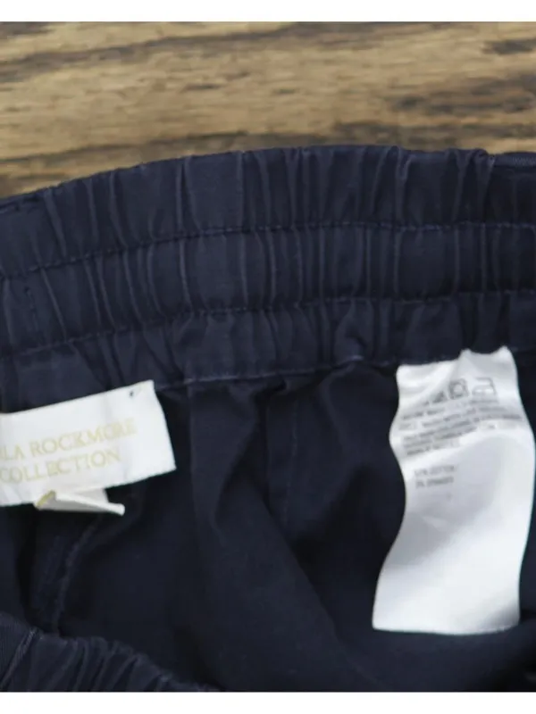 Carla Rockmore Collection Twill Straight Leg Safari Pants Midnight Blue P2XS - Image 4