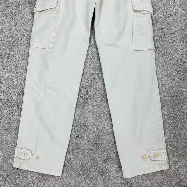 Aritzia Wilfred Modern Supply Twill Cargo Pants High Waisted in Gd Birch Size 0 - Image 11