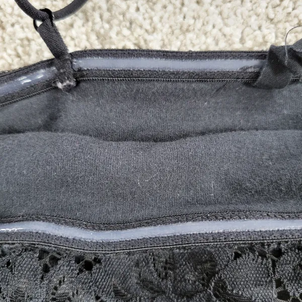 Urban Outfitters x Out from Under Womens Tube Top Medium Black Iris Lace Bra - Image 4